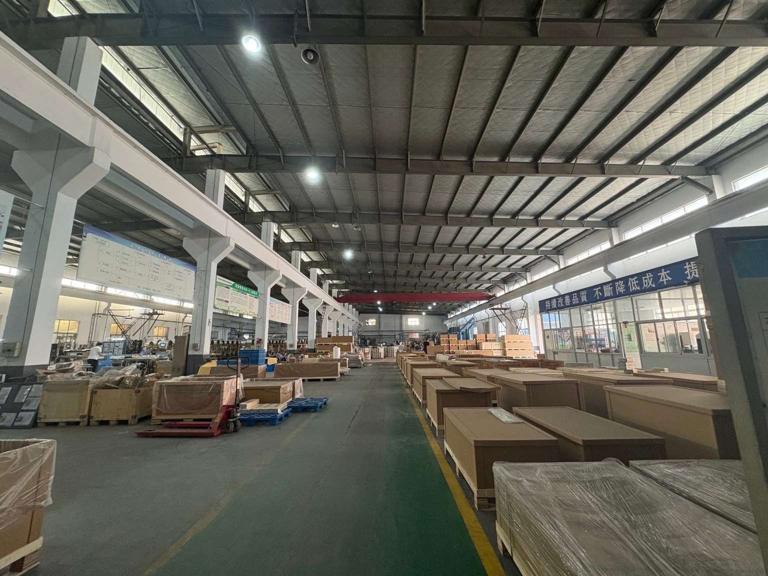 Wide view of the production workshop